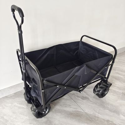 Kampierende zusammenklappbare breite Rad-Stahlkörper-Struktur des Lastwagen-Wagen-vier im Freien