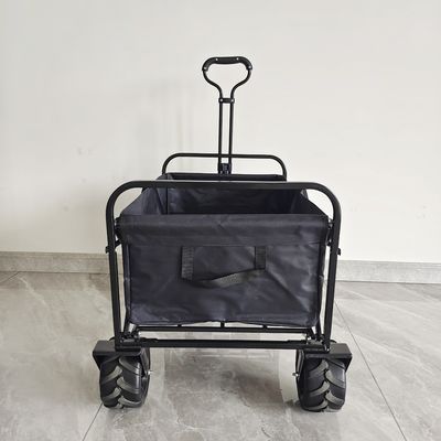 Kampierende zusammenklappbare breite Rad-Stahlkörper-Struktur des Lastwagen-Wagen-vier im Freien