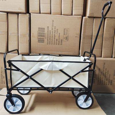 PVC dreht kampierende Lastwagen-Wagen-faltbare Gepäck-Laufkatze mit einzelnem Griff und Stoff
