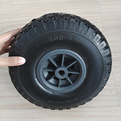 10 pneumatisches Gummireifen-Rad des Zoll-3.00-4 für Hand-LKW-Laufkatzen-Transportwagen