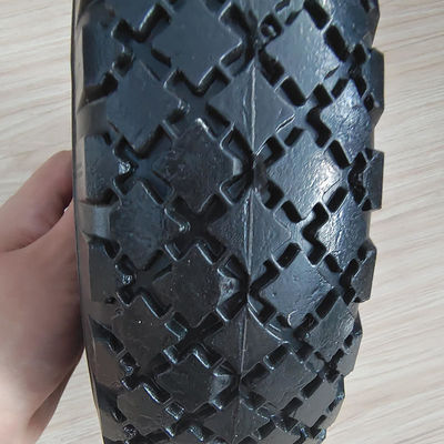 10 pneumatisches Gummireifen-Rad des Zoll-3.00-4 für Hand-LKW-Laufkatzen-Transportwagen