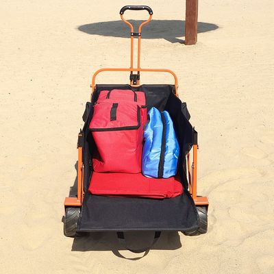 Breiter Rad-Strand-Falten-Lastwagen-Wagen-hinterer Öffnungs-Entwurfs-universeller Zweck