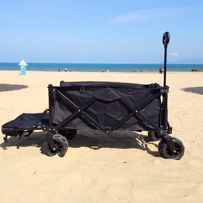 Breiter Rad-Falten-Lastwagen nehmen kundengebundenen faltenden Strand-Vierwegswagen an