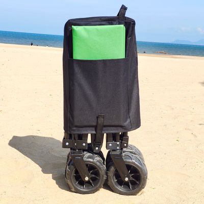 Breiter Rad-Falten-Lastwagen nehmen kundengebundenen faltenden Strand-Vierwegswagen an