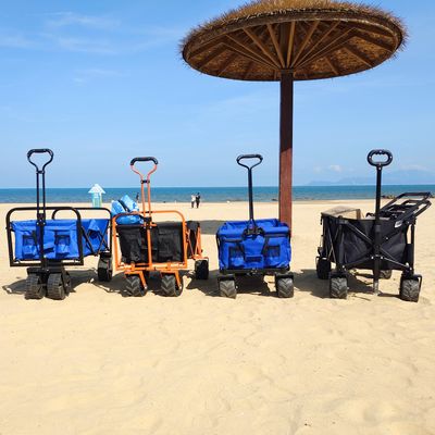 Breiter Rad-Falten-Lastwagen nehmen kundengebundenen faltenden Strand-Vierwegswagen an