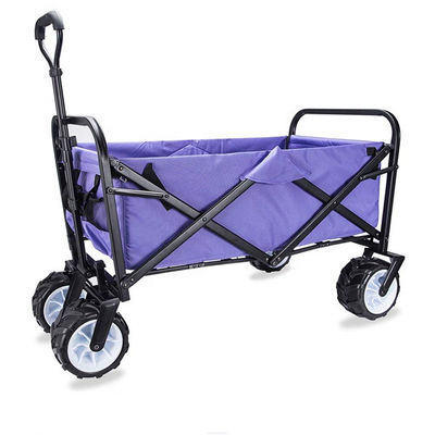 Faltende Strand-Lastwagen-Garten-Handwagen-zusammenklappbare Einkaufsvierradlaufkatze
