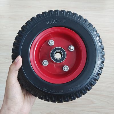 250-4 Metall Rim Wheel Barrow 8 Zoll-Handlaufkatzen-pneumatischer Reifen-Gummirad