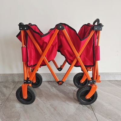 zusammenklappbarer Einkaufswagen-faltender kampierender Vierwegswagen des Rad-7inch im Freien