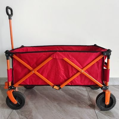 zusammenklappbarer Einkaufswagen-faltender kampierender Vierwegswagen des Rad-7inch im Freien