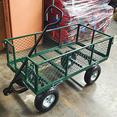 Luft-Rad Mesh Cart Heavy Duty Metals Mesh Garden Cart 350-4 des Garten-75L