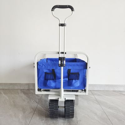 Kundengebundene zusammenklappbare Räder der Körper-Struktur-pp. setzen Wagen-Falten-kampierenden Lastwagen auf den Strand