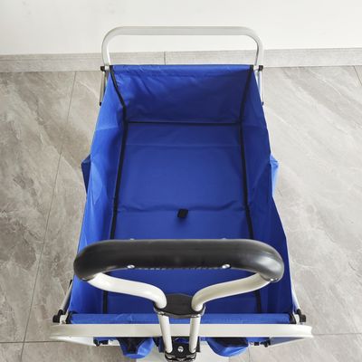Kundengebundene zusammenklappbare Räder der Körper-Struktur-pp. setzen Wagen-Falten-kampierenden Lastwagen auf den Strand