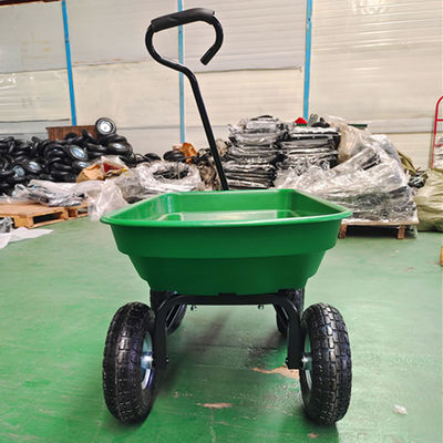 Populäres Handzug-Garten-Dump karren 350-4 die pneumatische Kapazität der Rad-50L