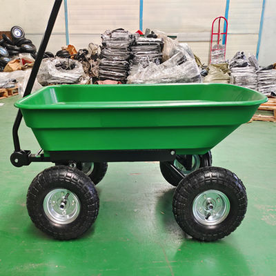 Populäres Handzug-Garten-Dump karren 350-4 die pneumatische Kapazität der Rad-50L