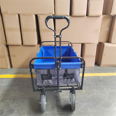 Zusammenklappbarer Stahlgarten-Falten-Strand-Lastwagen-Kinderlastwagen-Wagen für das Kampieren