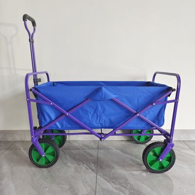Doppelschicht-Stoff-kampierender Wagen 8 Zoll PVC-Rad-tragbarer Handlaufkatzen-Falten-Lastwagen