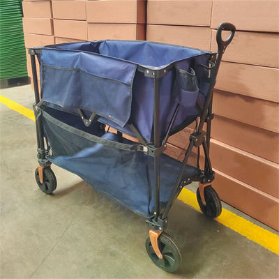 Doppelter Decker Collapsible Handle Folding Trolley-Wagen große Tragfähigkeit