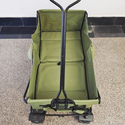 Breiter Rad-zusammenklappbarer Strand-Wagen-kampierender Wagen-Falten-Spaziergänger-Vielzwecklastwagen
