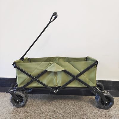 Breiter Rad-zusammenklappbarer Strand-Wagen-kampierender Wagen-Falten-Spaziergänger-Vielzwecklastwagen