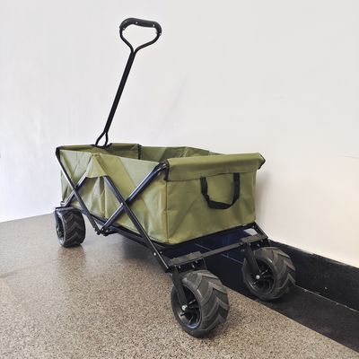 Breiter Rad-zusammenklappbarer Strand-Wagen-kampierender Wagen-Falten-Spaziergänger-Vielzwecklastwagen