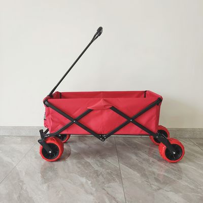 70 KG Kapazität Outdoor Camping Cart Große Räder Klappbare Strand-Rutschwagen