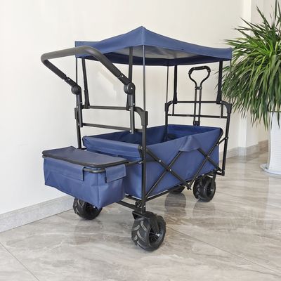 Zusammenklappbare Campingwagen Strand Trolley Wagen mit Dach Dollies Klappwagen
