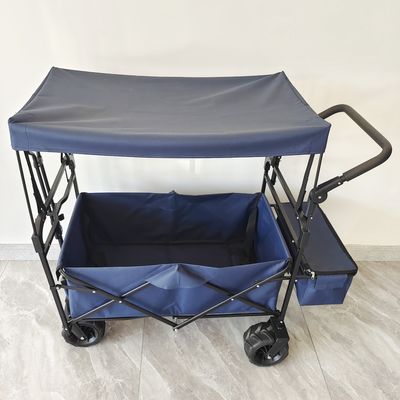Zusammenklappbare Campingwagen Strand Trolley Wagen mit Dach Dollies Klappwagen