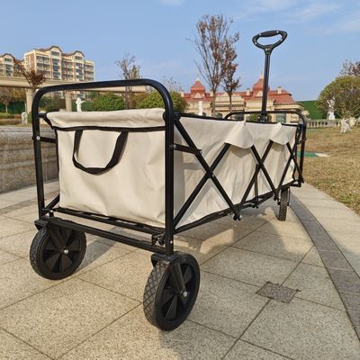 Weiß erweiterte Vierräder Camping Garten Klappwagen Halter Klapptisch PVC-Rad