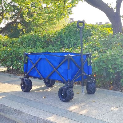 Schwere Campingwagenkarren mit verstellbarem Griff Klappwagen mit PU-Rädern