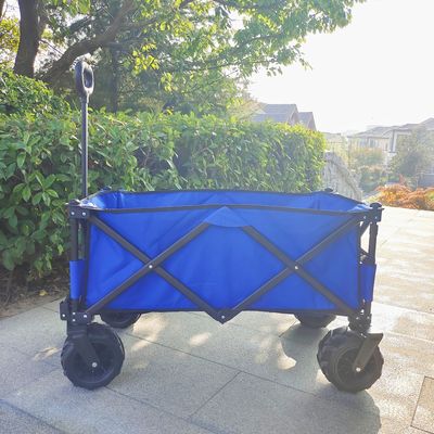 Schwere Campingwagenkarren mit verstellbarem Griff Klappwagen mit PU-Rädern
