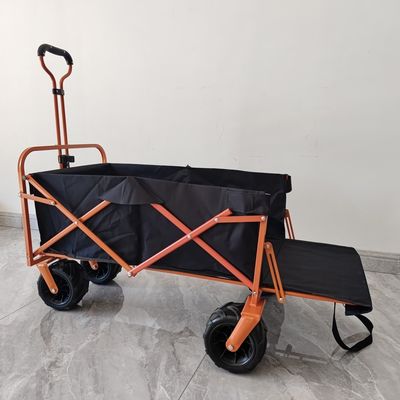 Hinteröffnung Klappwagen Kaufwagen Strandwagen Camping Klappwagen PU-Rad