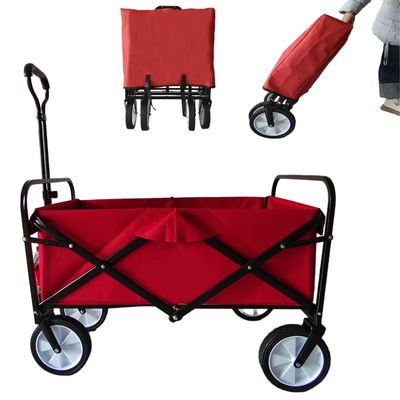 Außengartenklappwagen PVC-Räder Schmaler Rad Dehnungsgriff