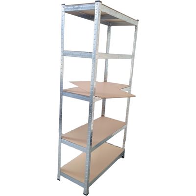 5 Stufen Regalleisten Verstellbare Metallregale Mehrzweck-Schraubenlos 180x90x40CM