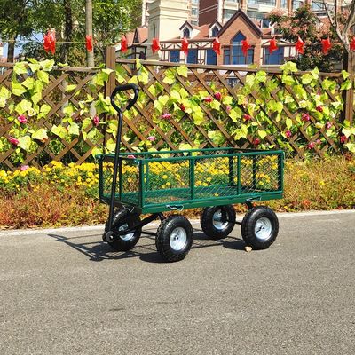 Aufklappbare, abnehmbare Gartenmaschenwagen, Metallspitzen, vier aufblasbare Gummiräder