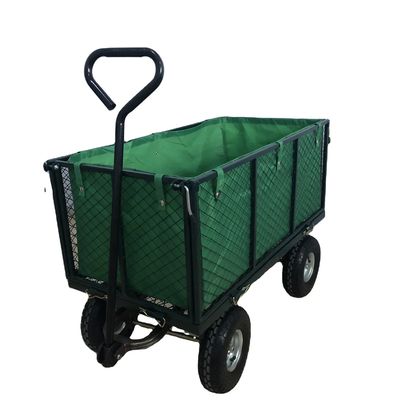 Anstrengungsloses Materialhandeln mit Gartennetzkarren und Einzelgriffe