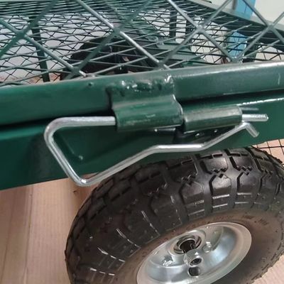 Anstrengungsloses Materialhandeln mit Gartennetzkarren und Einzelgriffe